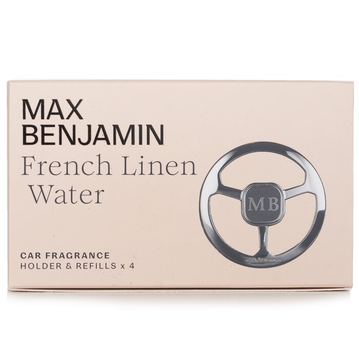 Car Fragrance Gift Set - French Linen Water - 4pcs