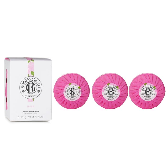 Rose Wellbeing Soap Coffret - 3x100g