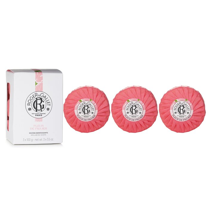 Fig Blossom Wellbeing Soaps Coffret - 3x100g