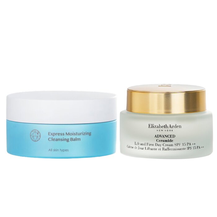 Advanced Ceramide Lift And Firm Day Cream Spf 15 50ml+mori Beauty Express Moisturizing Cleansing Balm 115ml - 2pcs