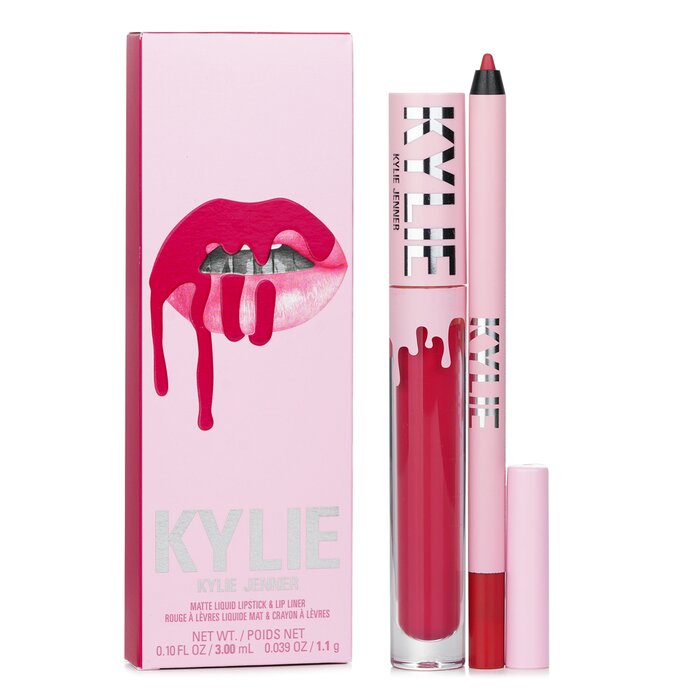 Matte Lip Kit: Matte Liquid Lipstick 3ml + Lip Liner 1.1g - # 503 Bad Lil Thing - 2pcs