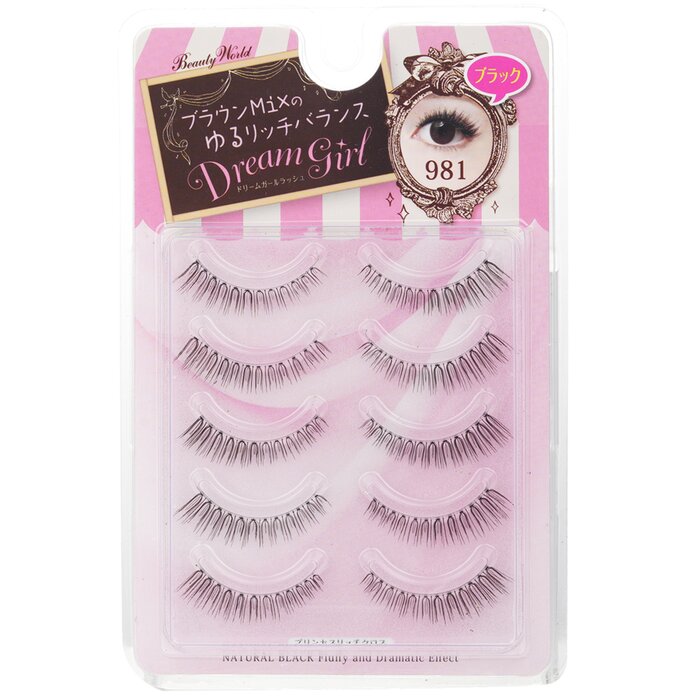 Dream Girl Nylon Eyelash - # 981 Black - 5pairs