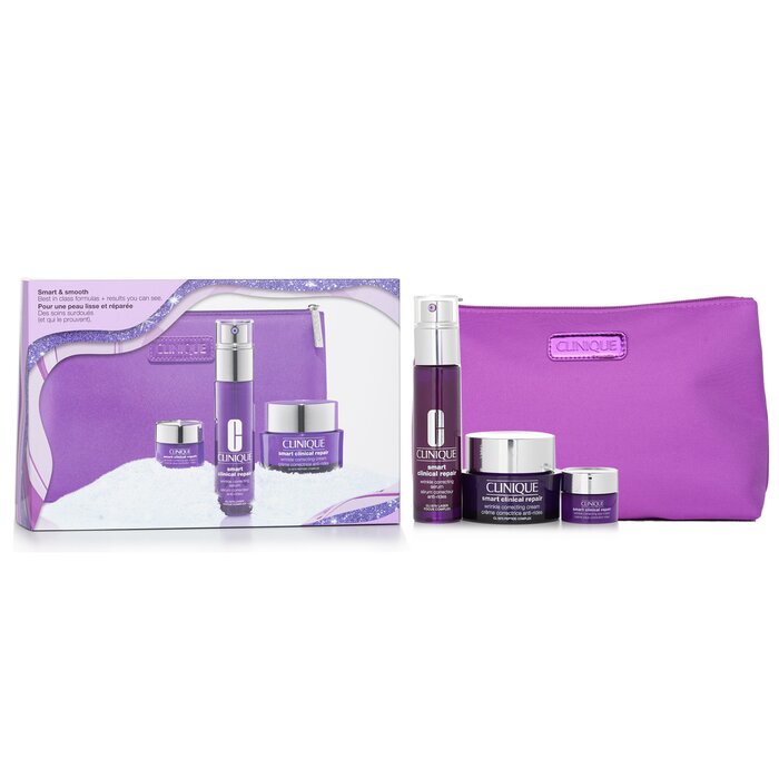 Smart & Smooth Skincare Set: - 3pcs+1bag